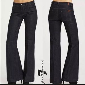 Wide leg 7 for All Mankind Ginger trouser jeans.